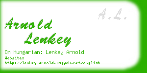 arnold lenkey business card